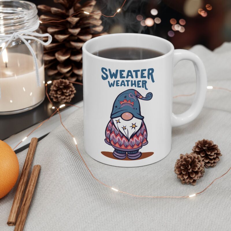 Gnome Sweater Weather Mug - Image 2