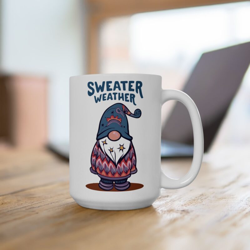 Gnome Sweater Weather Mug - Image 3