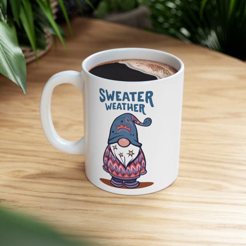 Gnome Sweater Weather Mug - Image 5